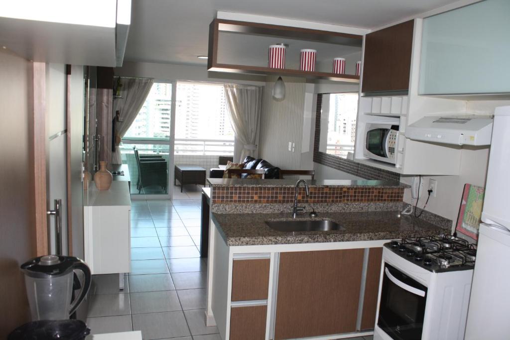  Lindo Flat Beach Class - Varanda com Tela