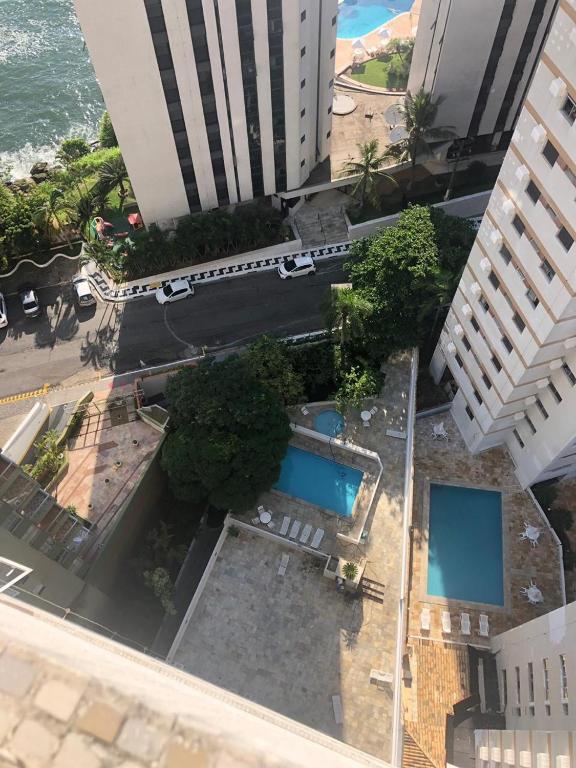  Apartamento pé na areia com linda vista para o mar