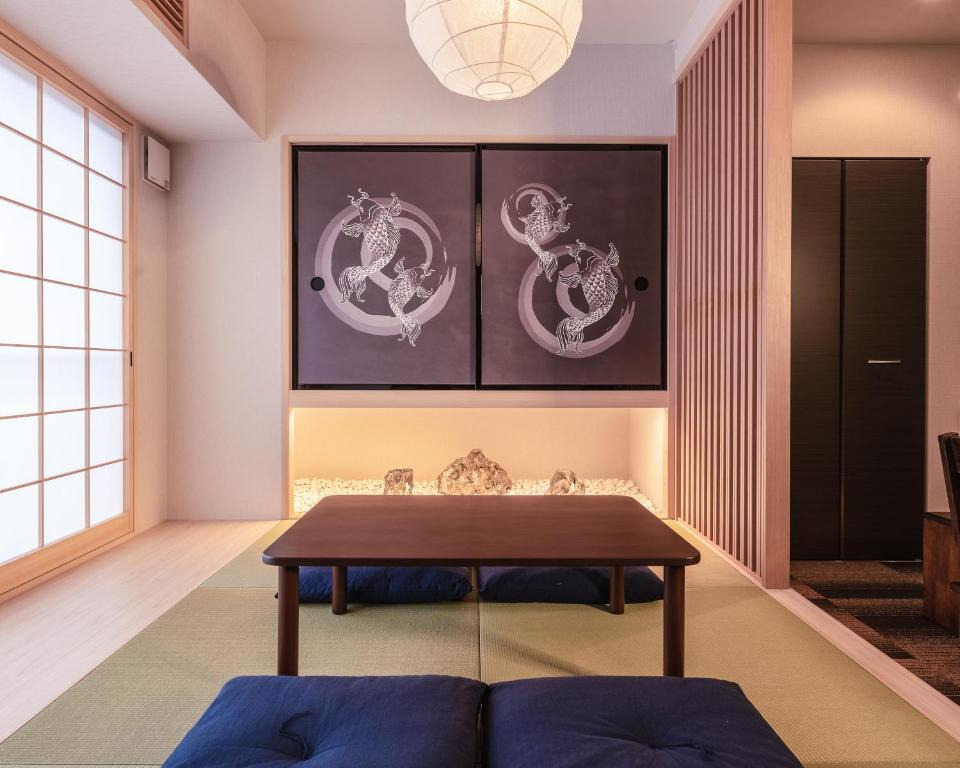 Posezení v ubytování Zen Kyoto Apartment Hotel