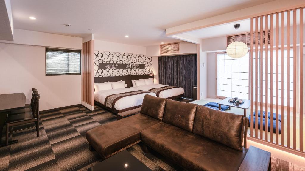 Posezení v ubytování Zen Kyoto Apartment Hotel