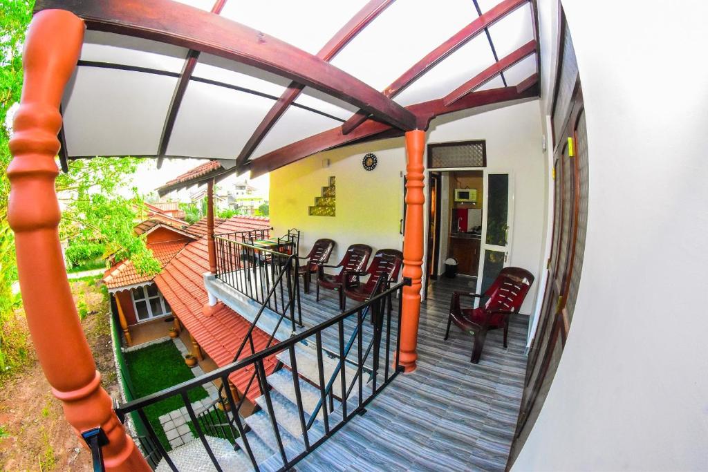 Balkón nebo terasa v ubytování Wattle Inn