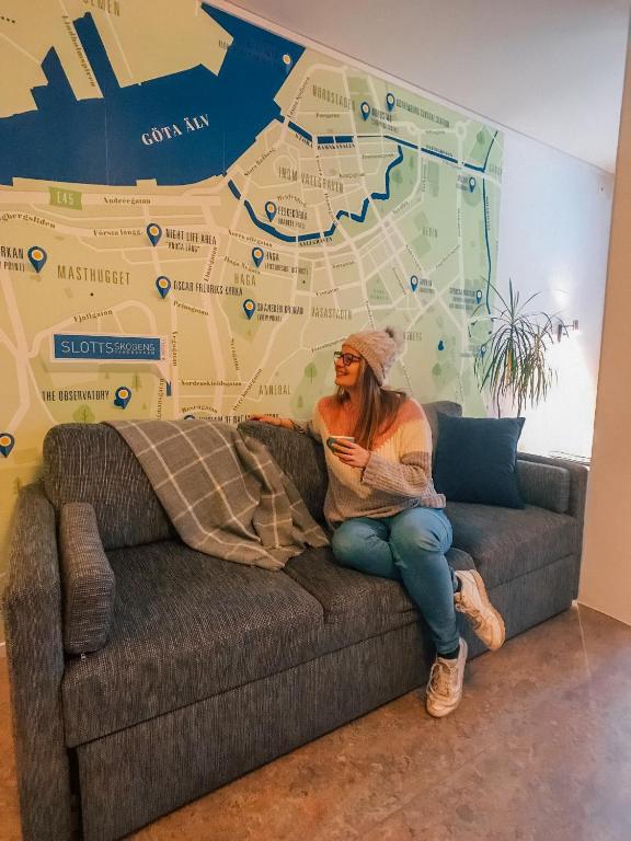 Posezení v ubytování Slottsskogen Hotel