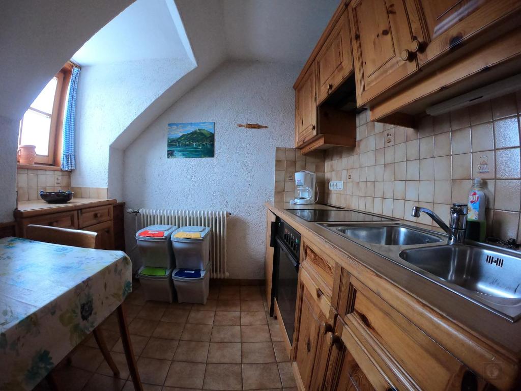 A kitchen or kitchenette at Alpenhaus Ganser-Dixit