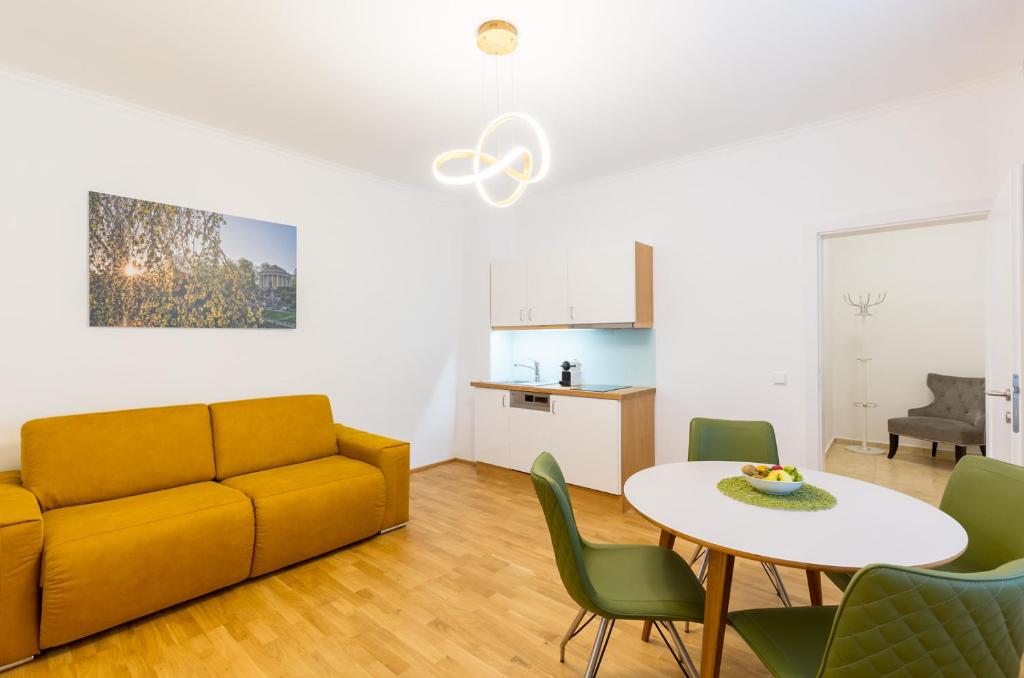 Posezení v ubytování Altes Backhaus