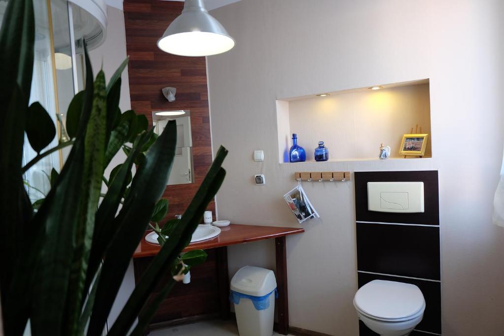 Kúpeľňa v ubytovaní Willa Pod Aniołem - Pokoje Gościnne & Apartamenty z widokiem na góry