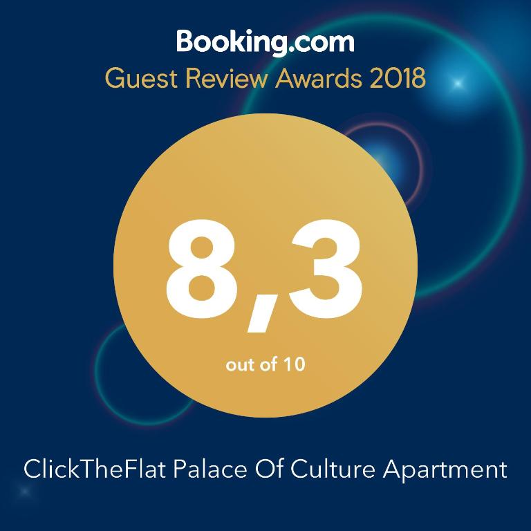 Certyfikat, podpis lub inny dokument wystawiony w obiekcie ClickTheFlat Palace Of Culture Apartment