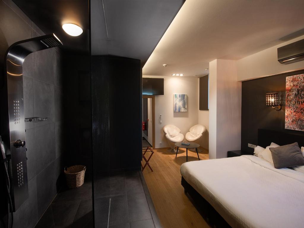 Postel nebo postele na pokoji v ubytování Hotel Goodnight Antwerp