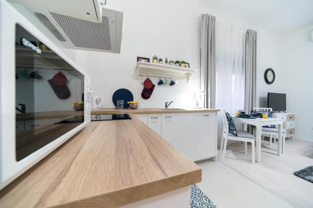 Kuchyňa alebo kuchynka v ubytovaní Studio Apartment Portić, self check-in