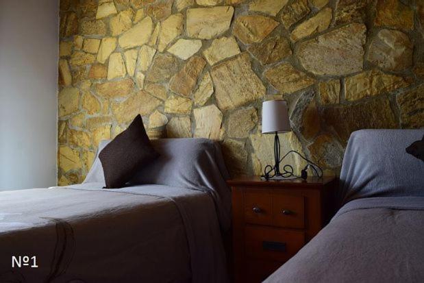 Cama o camas de una habitación en Los Ayales