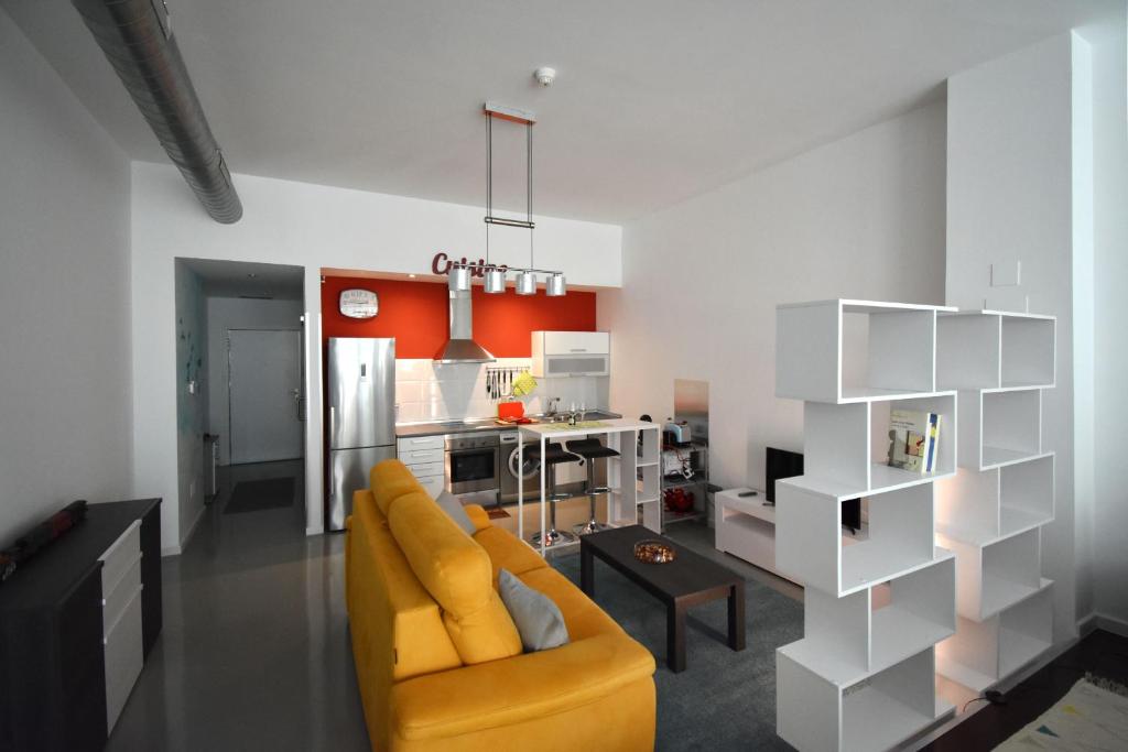 Kuchyň nebo kuchyňský kout v ubytování Gramophone Loft