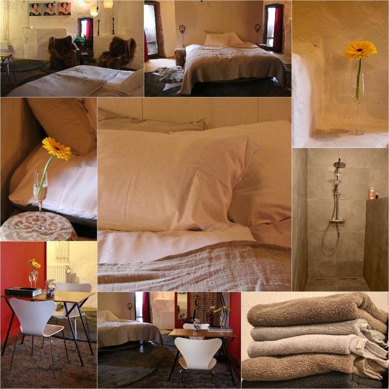 Een bed of bedden in een kamer bij De Pelsertoren