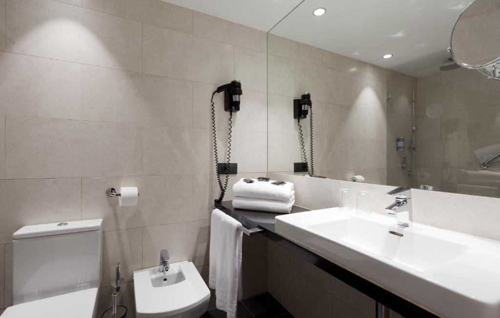 Koupelna v ubytování Hotel Vallemar