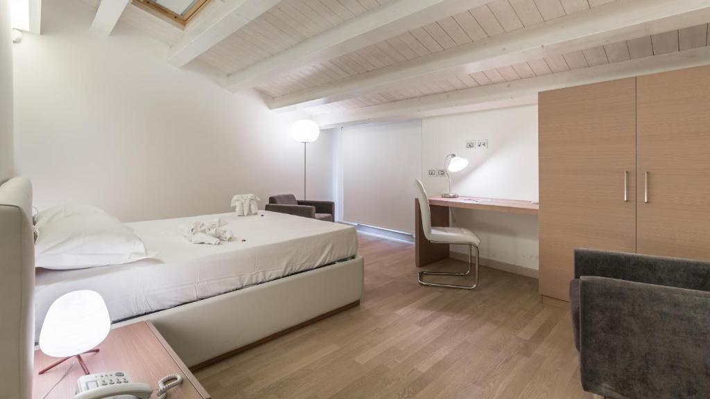 Katil atau katil-katil dalam bilik di Scicli Albergo Diffuso