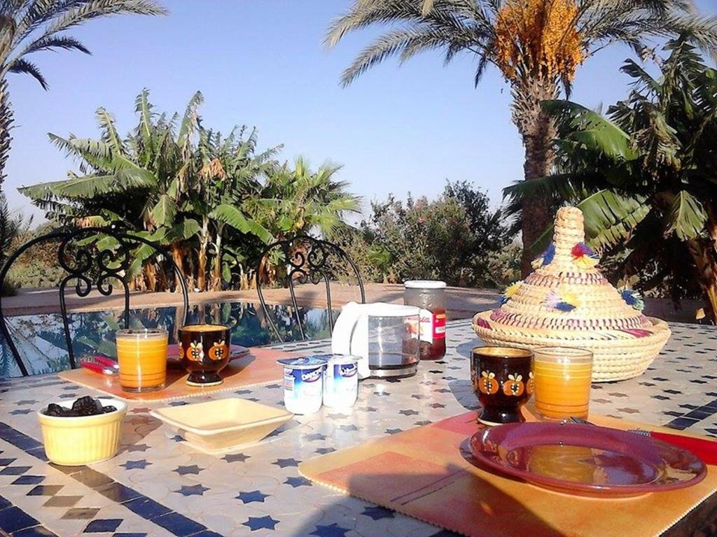 Nápoje v ubytování Riad-villa Agadir-Taroudant