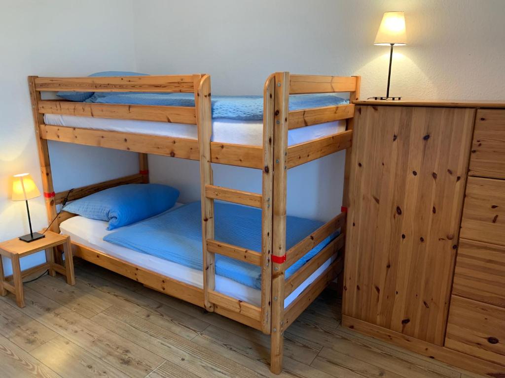 Postel nebo postele na pokoji v ubytování Ferienhof Utech