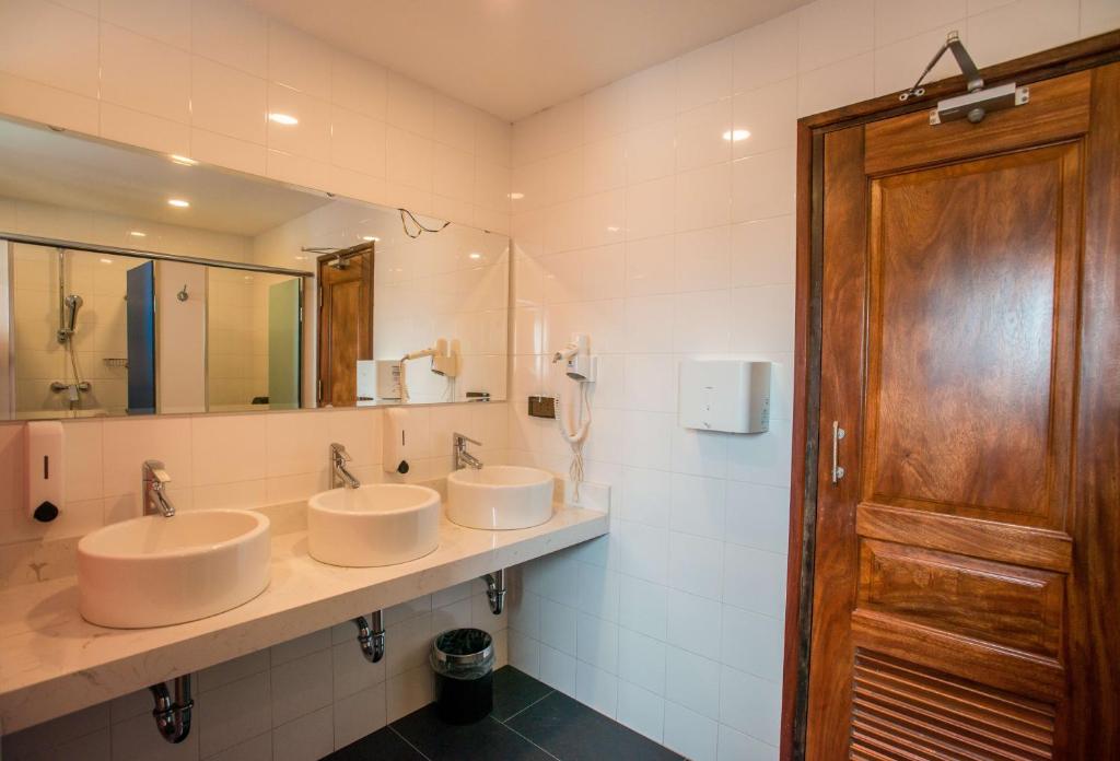 Koupelna v ubytování Nexy Hostel