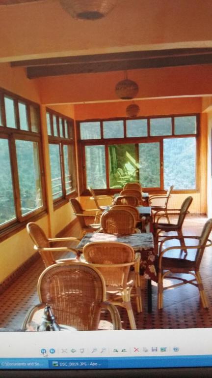 Posezení v ubytování Auberge BAB IMOUZER