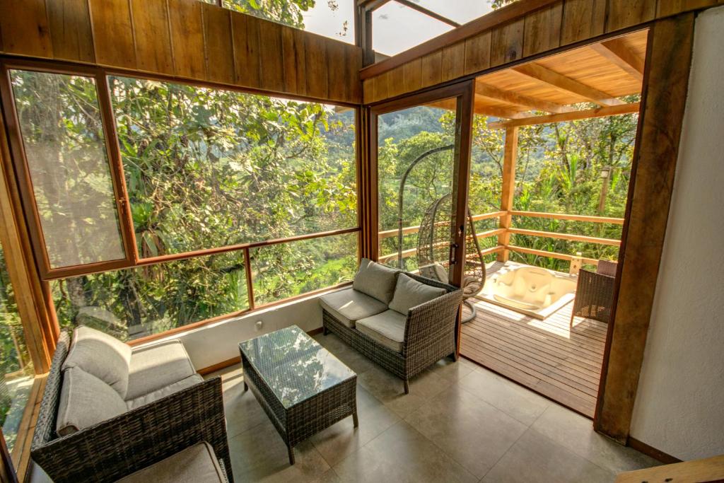Posezení v ubytování Terrabambu Lodge