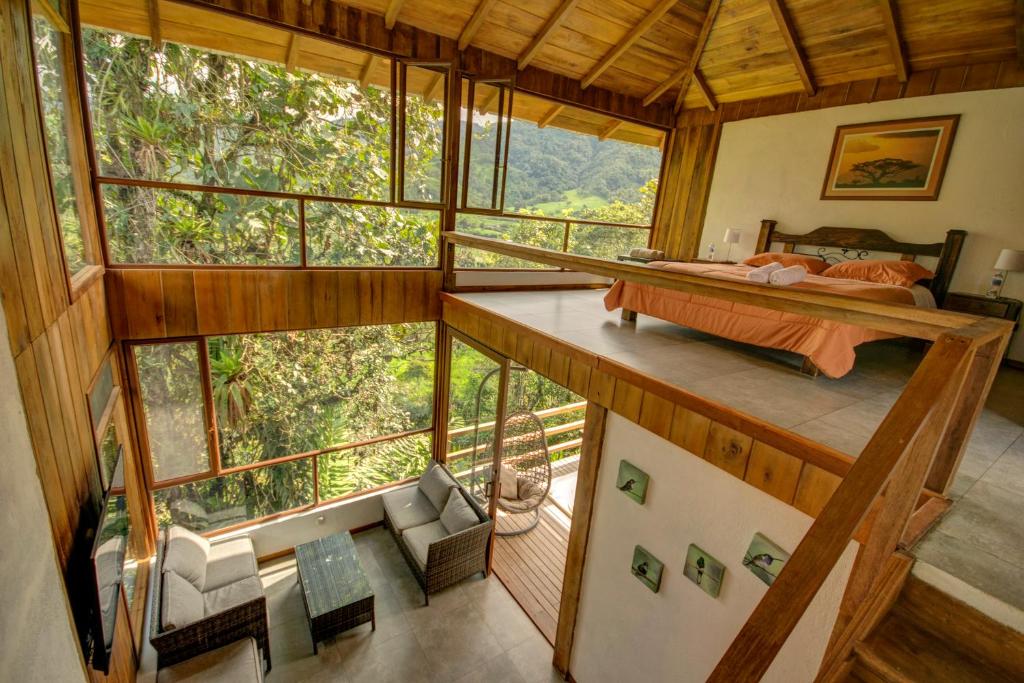 Balkón nebo terasa v ubytování Terrabambu Lodge