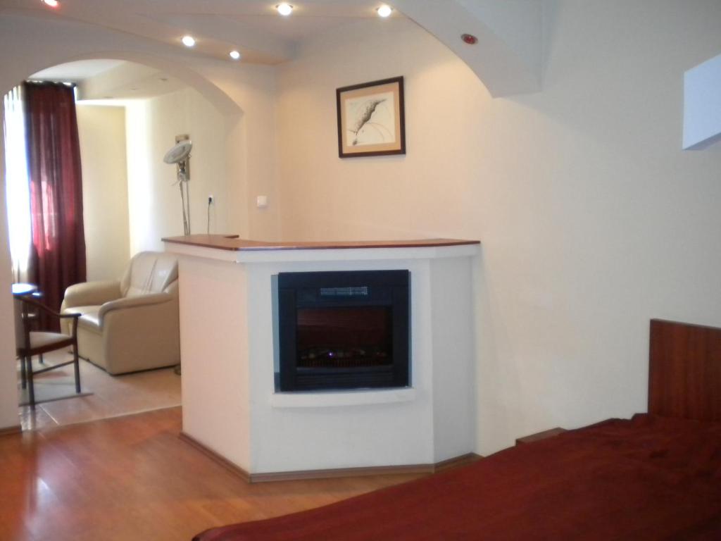 TV a/nebo společenská místnost v ubytování Hotel Ary