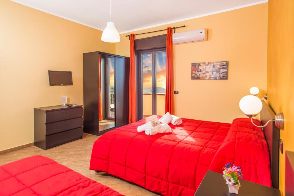 Postel nebo postele na pokoji v ubytování B&B Montemare