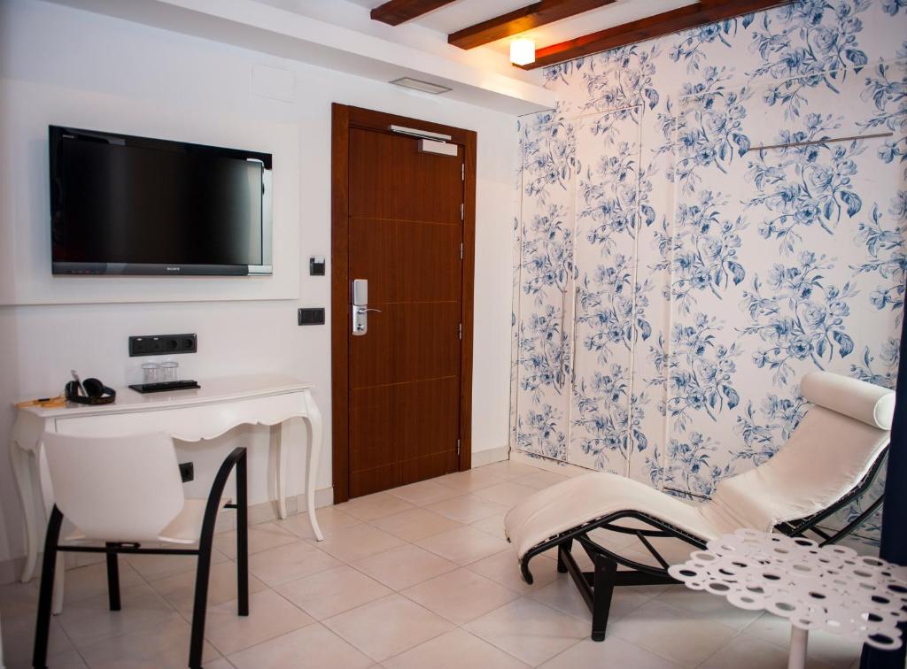 Posada del León de Oro Boutique Hotelにあるテレビまたはエンターテインメントセンター