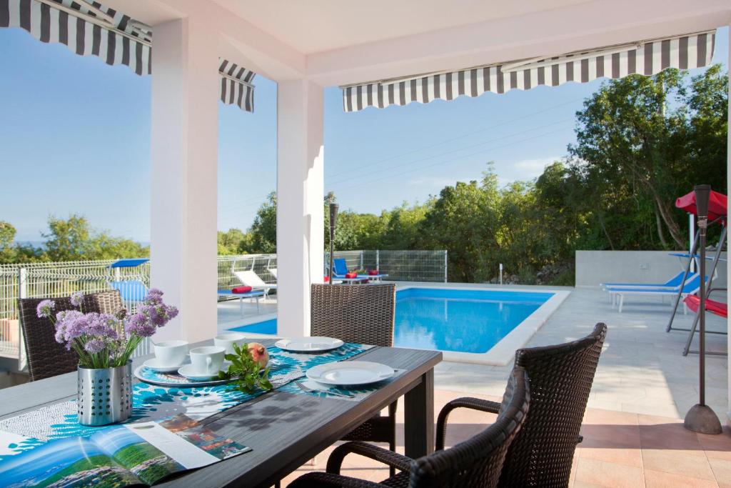 Bazén v ubytování Villa Mirta in Crni (Haus für 8 Personen) nebo v jeho okolí