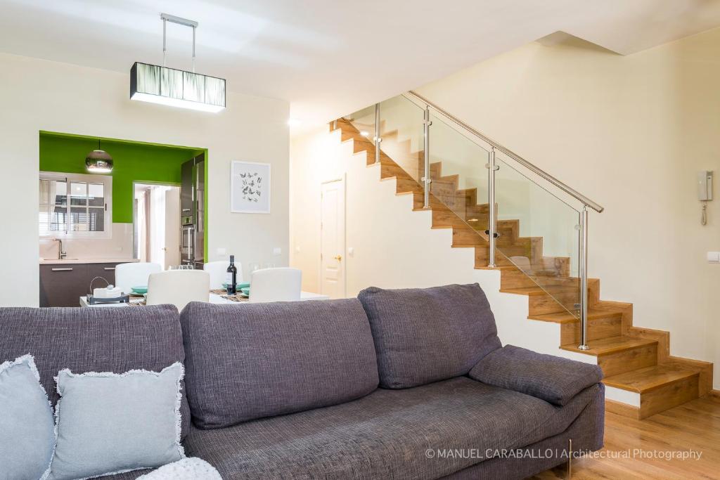 Χώρος καθιστικού στο Duplex luxury Meloneras Hill