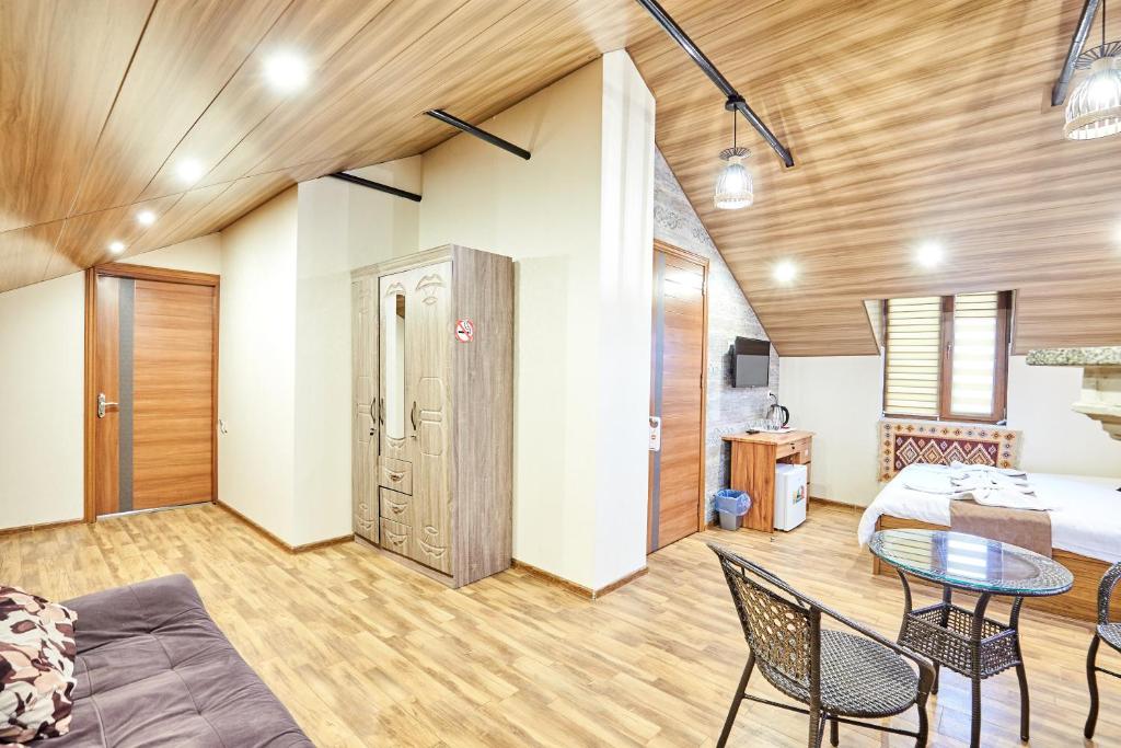 Kuchyň nebo kuchyňský kout v ubytování Hotel Diadema
