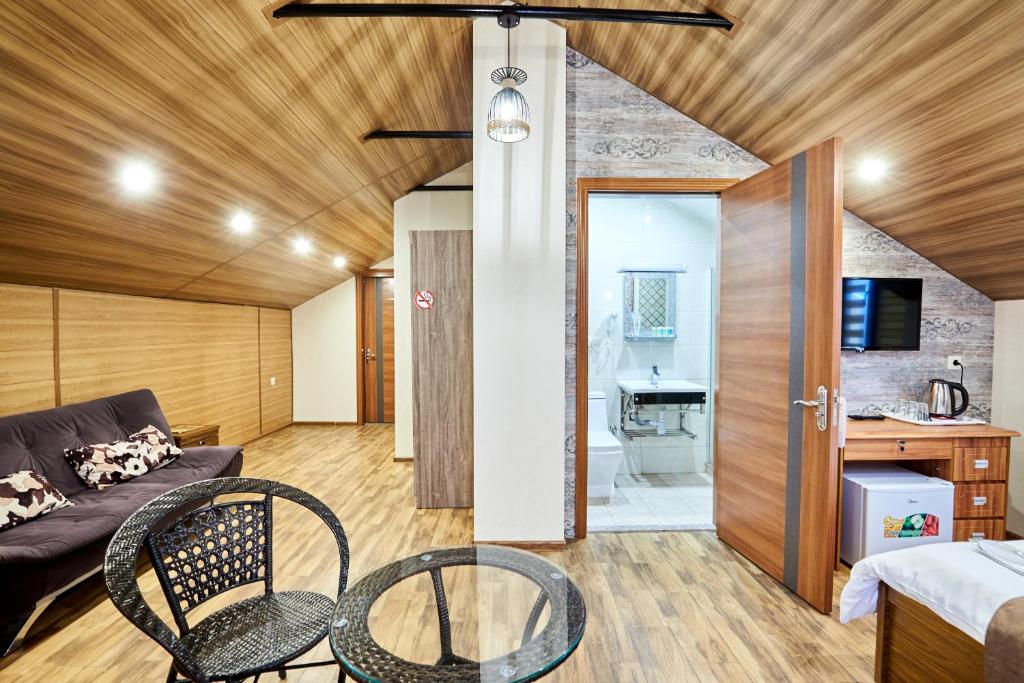 Kuchyň nebo kuchyňský kout v ubytování Hotel Diadema