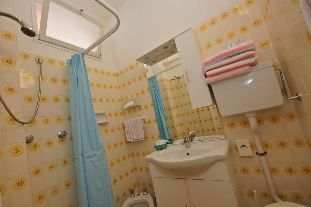 Koupelna v ubytování Hotel Victory