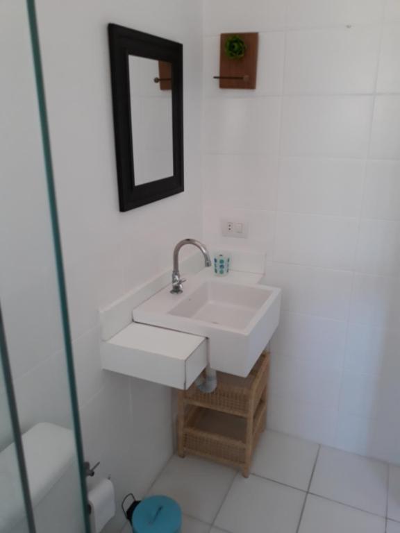 Koupelna v ubytování Casa em condomínio