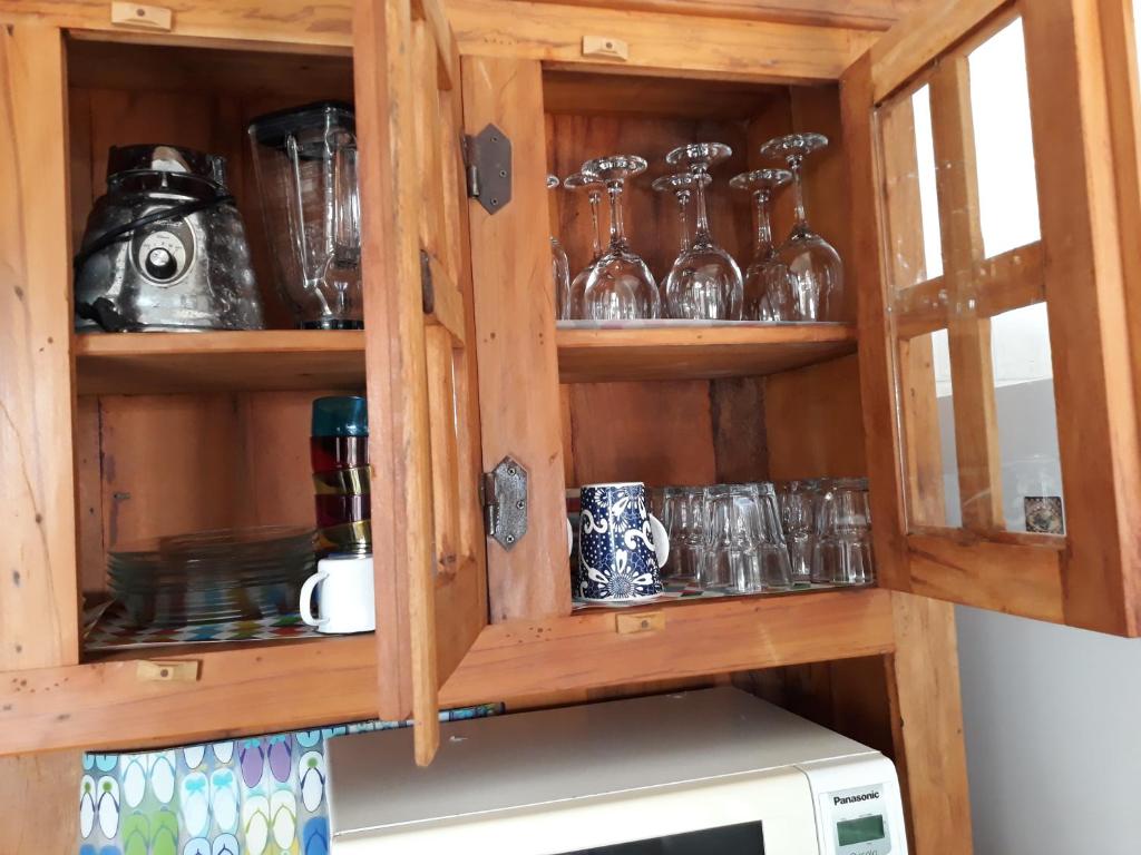Kuchyň nebo kuchyňský kout v ubytování Casa em condomínio