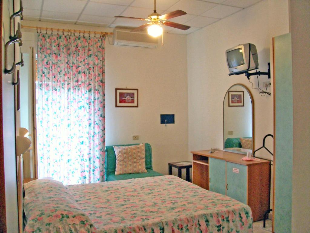 TV a/nebo společenská místnost v ubytování Hotel Vecchia Rimini