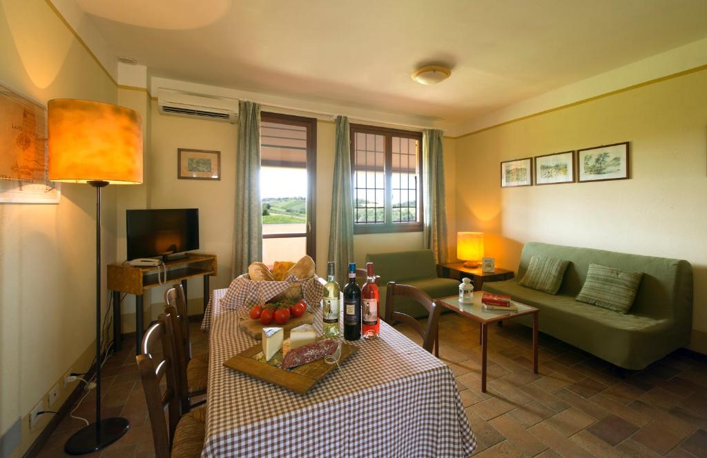 A seating area at Borgo Filicardo