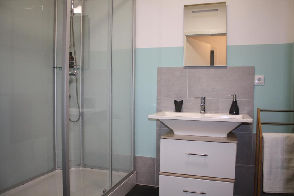 Koupelna v ubytování Apartment St. Pölten