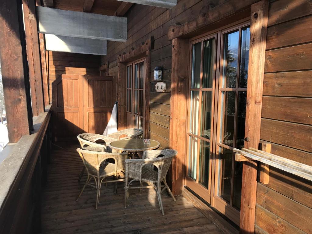 Balkón nebo terasa v ubytování Appartements Rosenstockl
