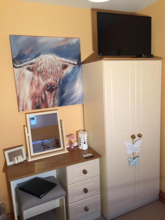 Kuchyň nebo kuchyňský kout v ubytování 2 Mile Lodge