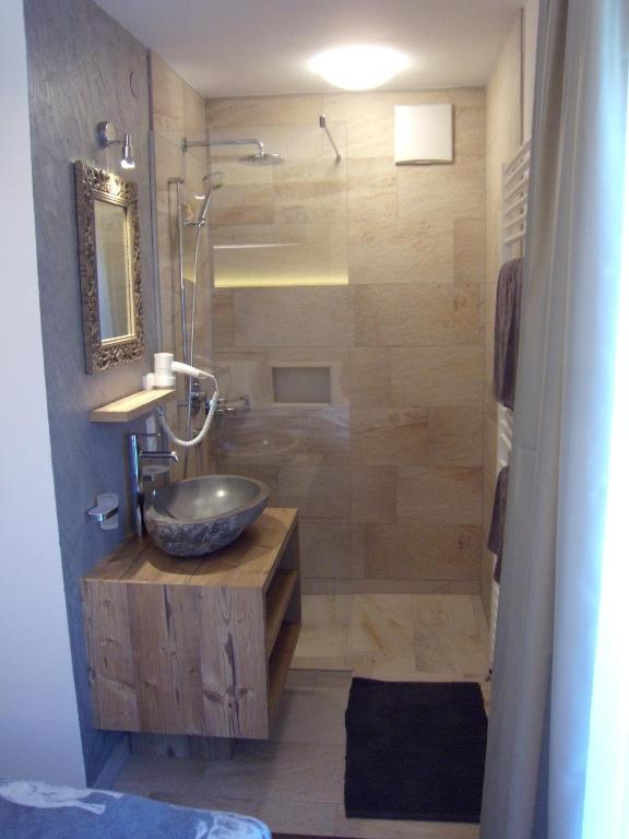Koupelna v ubytování Appartements Schweiberer
