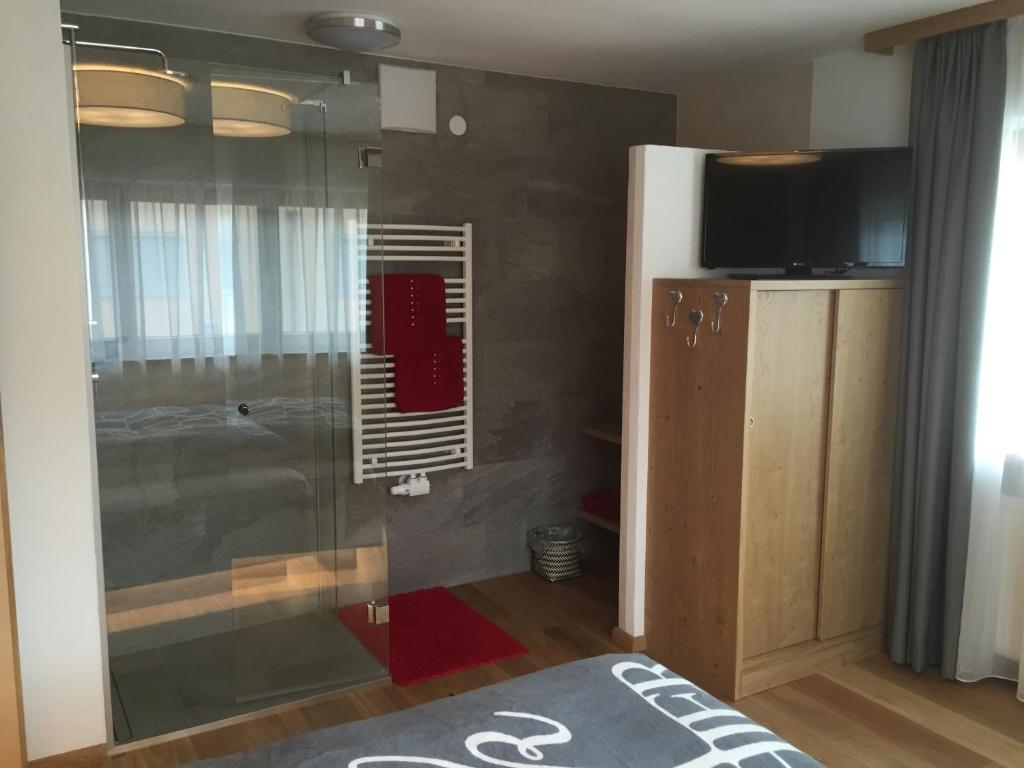 Koupelna v ubytování Appartements Schweiberer