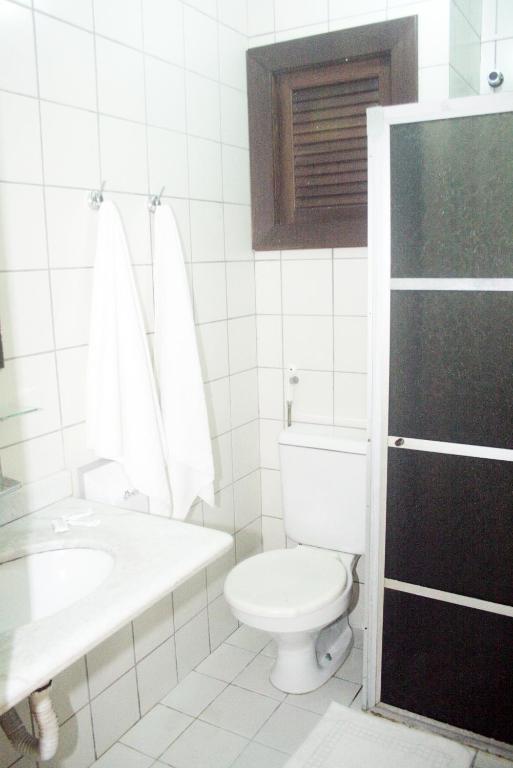 Koupelna v ubytování Hotel Vale Verde