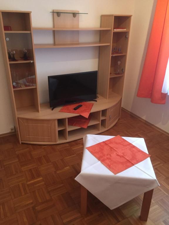 TV a/nebo společenská místnost v ubytování Knüllhotel Tann-Eck