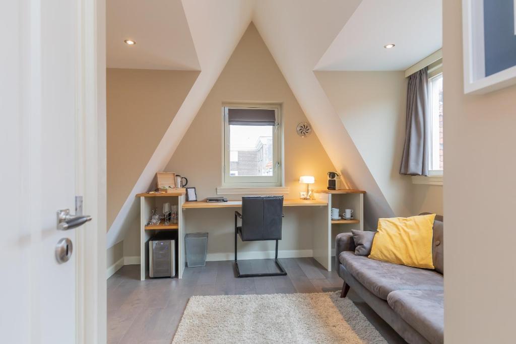 Posezení v ubytování ExLibris Boutique Hotel