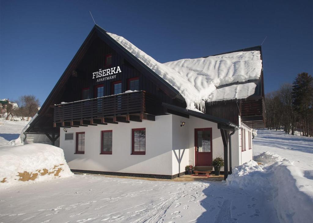 Apartmány Fišerka v zimě
