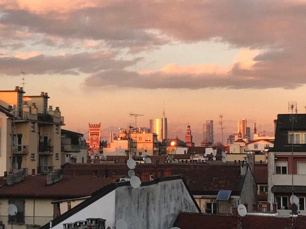 Výhľad na mesto Miláno alebo výhľad na mesto priamo z apartmánu