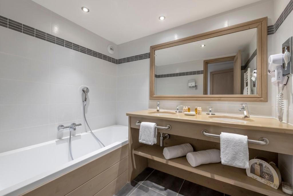 Koupelna v ubytování Hotel La Chaudanne