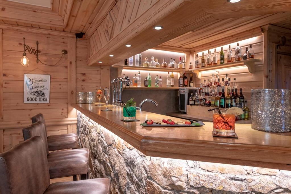 Nápoje v ubytování Hotel La Chaudanne