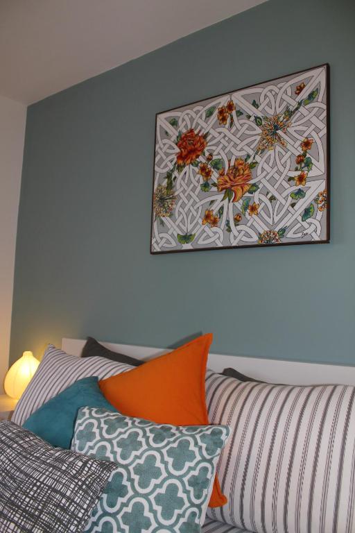 Letto o letti in una camera di Uisce Beatha House B&B