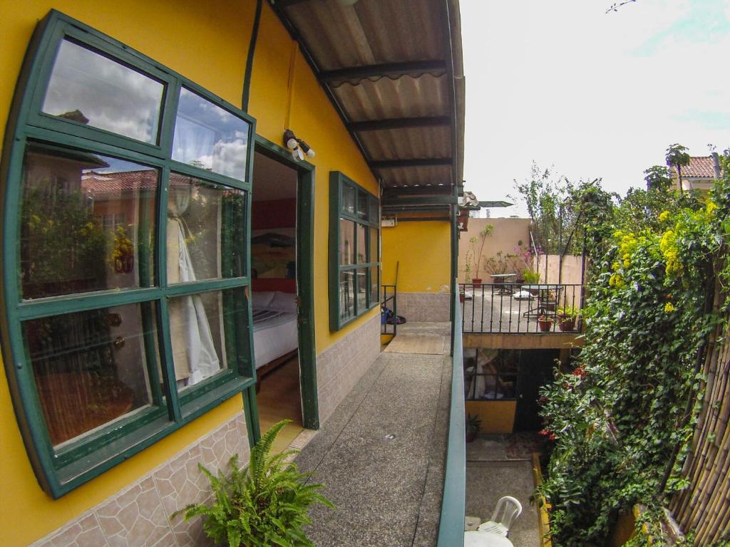 Balkón nebo terasa v ubytování Hostal Alcala