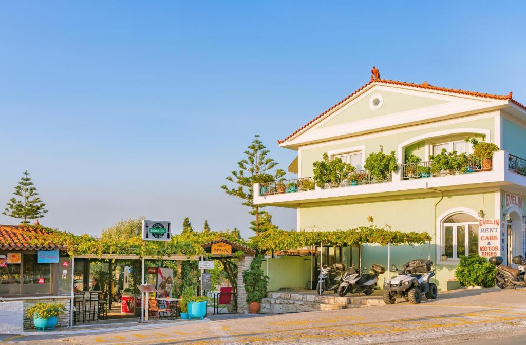 Budova, kde se aparthotel nachází